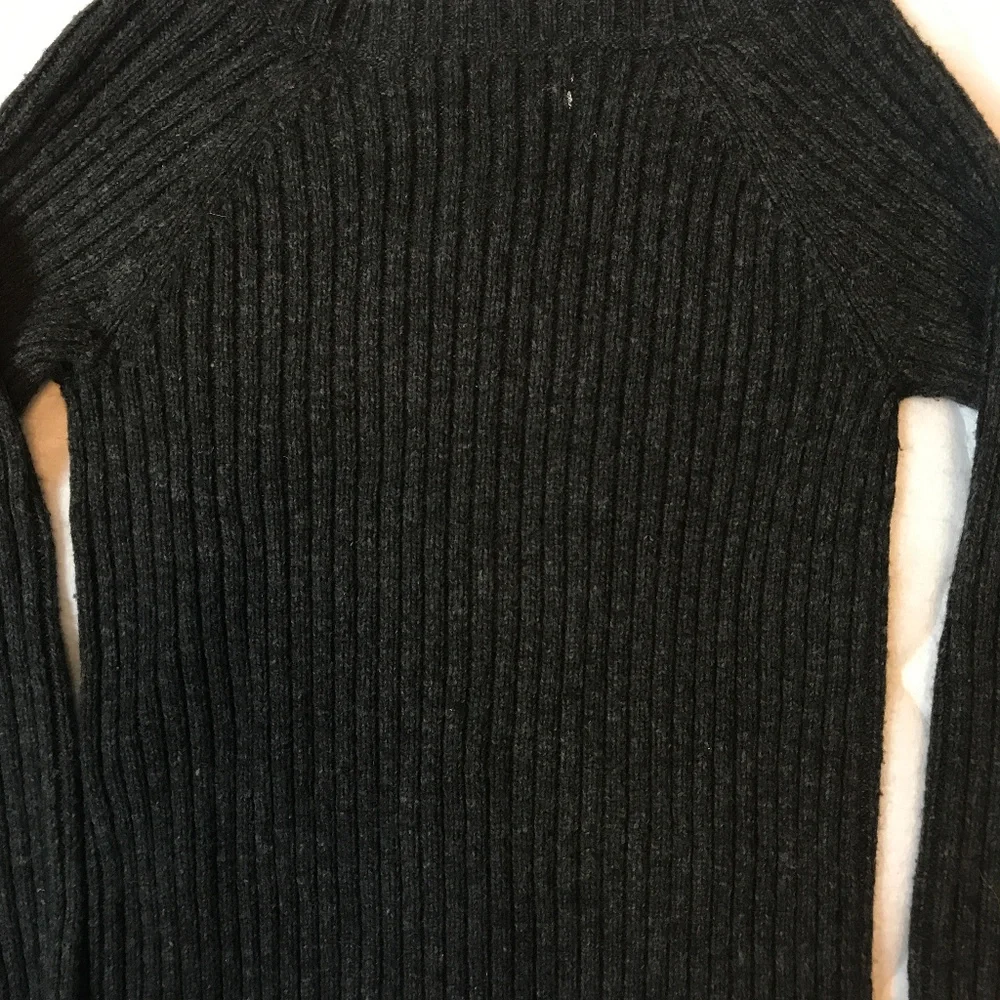 Wool blend Gray Cable Cardigan - Picture 7 of 8